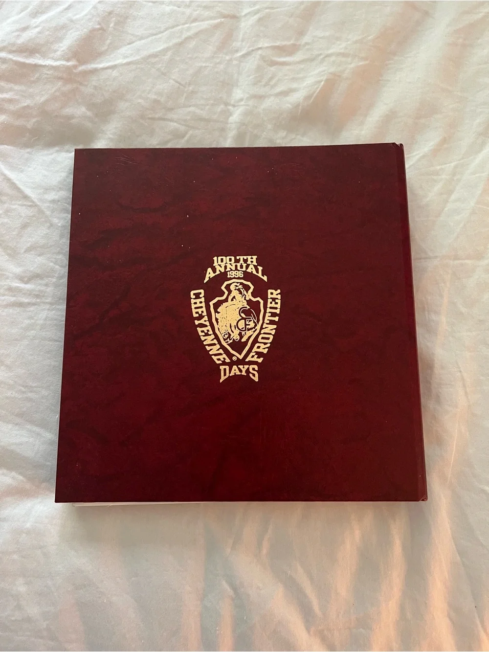 Cheyenne Frontier Days Daddy of 'Em All Cookbook Hard Cover Rings Wyoming